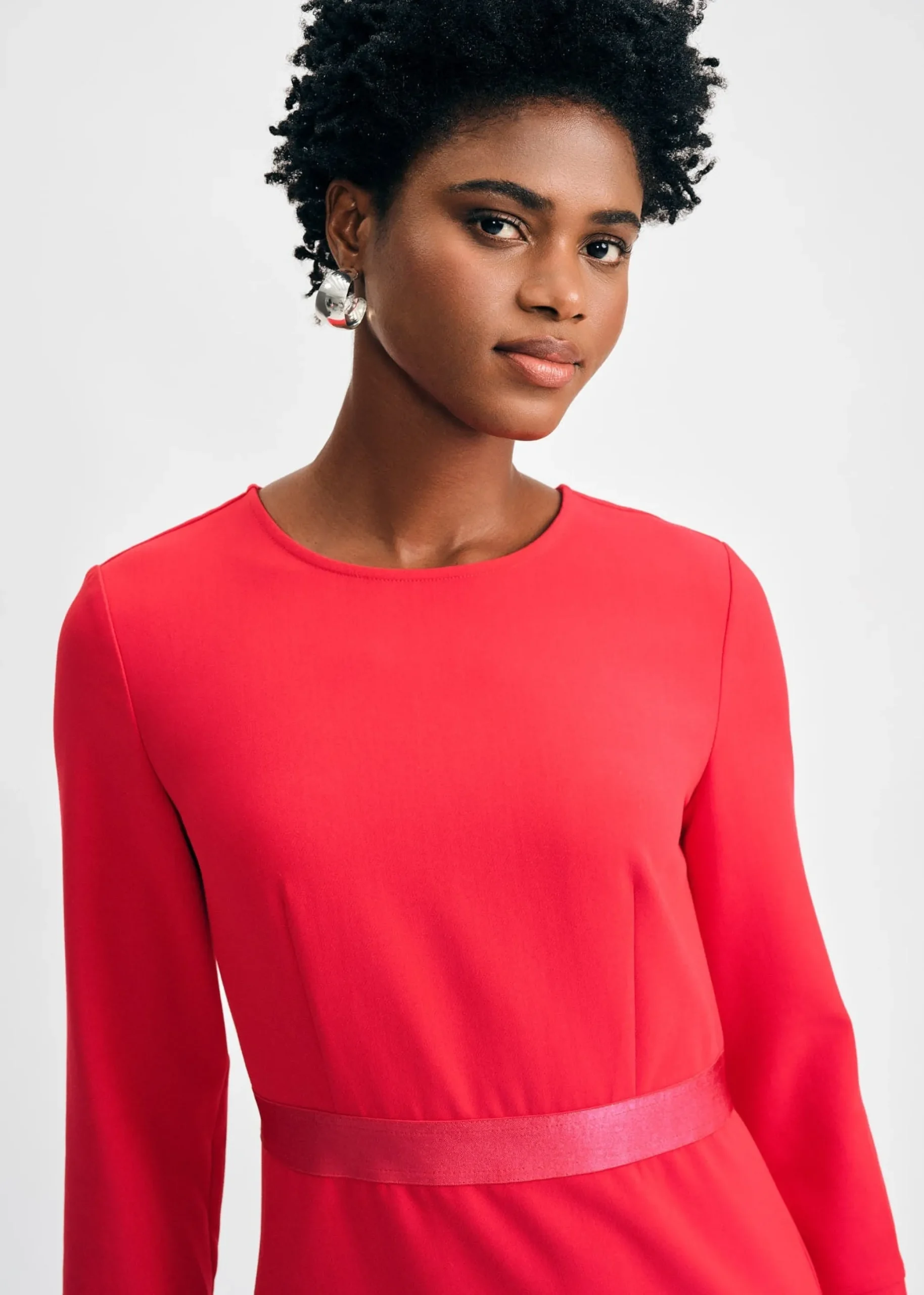 3/4 Sleeve Crepe Dress>Isaac Mizrahi Shop