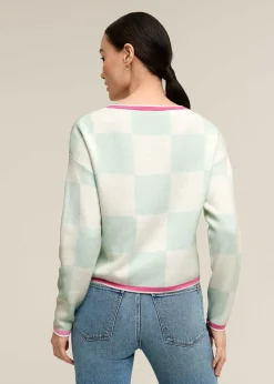 Checker Board Sweater>Isaac Mizrahi Cheap