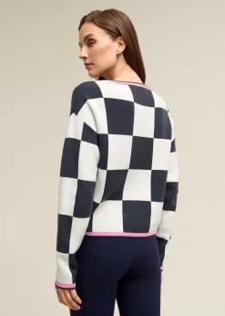 Checker Board Sweater><noscript><img width=