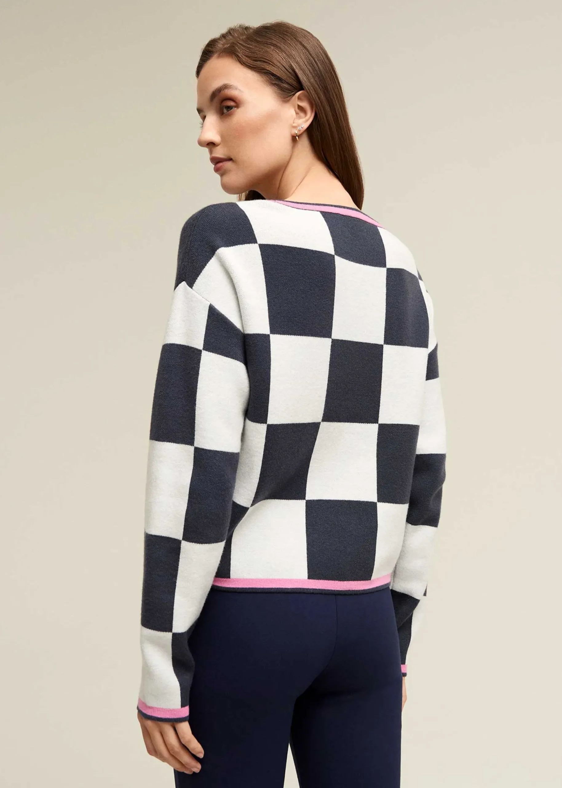 Checker Board Sweater>Isaac Mizrahi Cheap