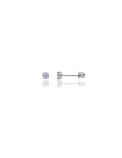 14K White Gold 2.5MM Round CZ Screwback Stud Earrings>Isaac Mizrahi Cheap