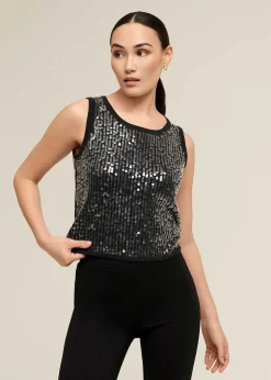 Sequin Tank Top><noscript><img width=