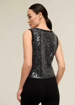 Sequin Tank Top><noscript><img width=