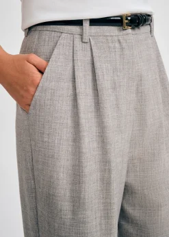 Wide Leg Pleated Pant><noscript><img width=